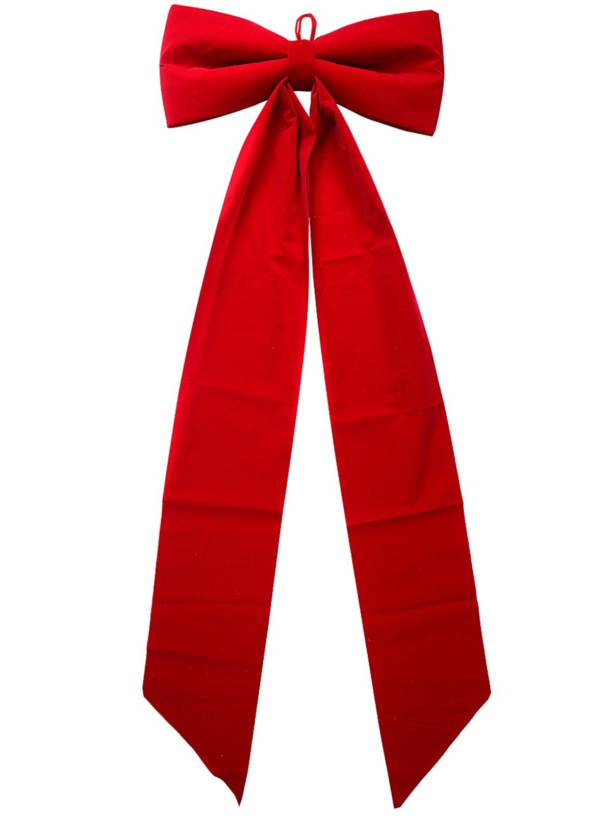 Red Velour Luxury Statement Front Door Bow & Ribbon Sash | 1.6m
