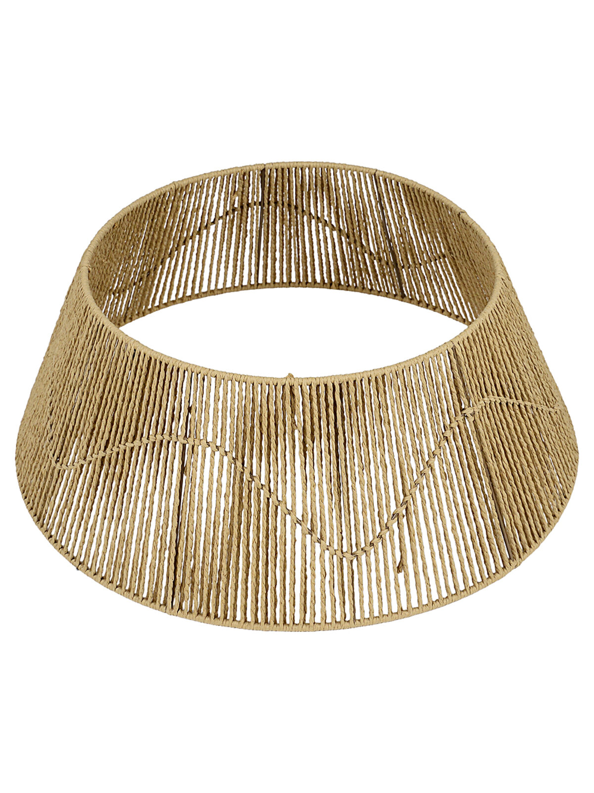 Natural Vertical Weave Paper Rope Christmas Tree Collar | 65cm