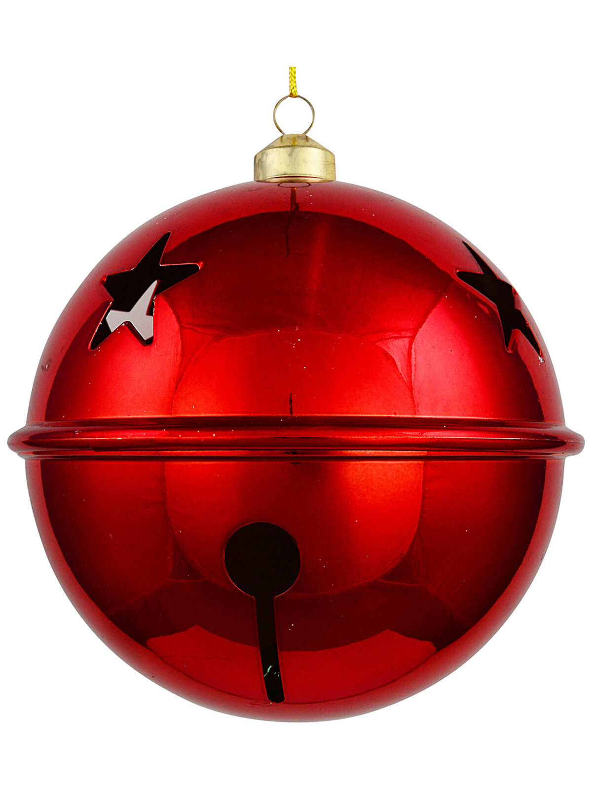 Dynamic Apple Red Signature Acoustic Jingle Bell Bauble | 15cm