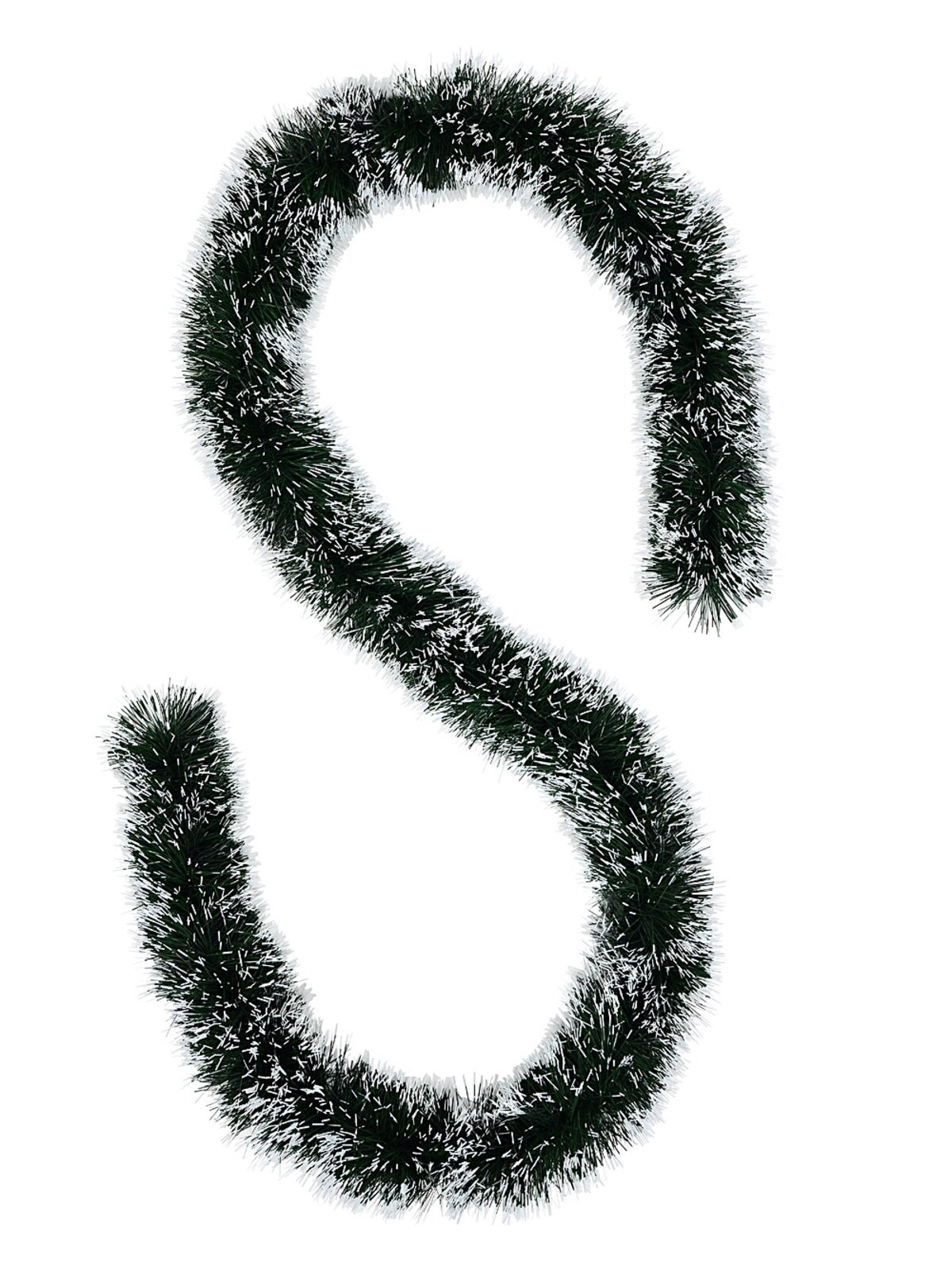 Premium 6ply Frosted Snow Tipped Spruce Tinsel Garland | 2.7m x 15cm