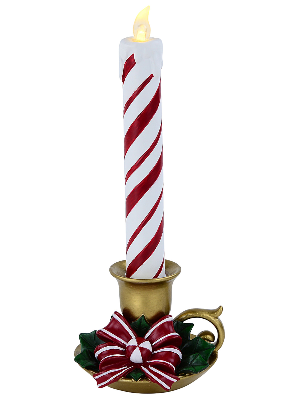 Whimsical Nordic LED Candy Cane Candle Tabletop Ornament | 23cm