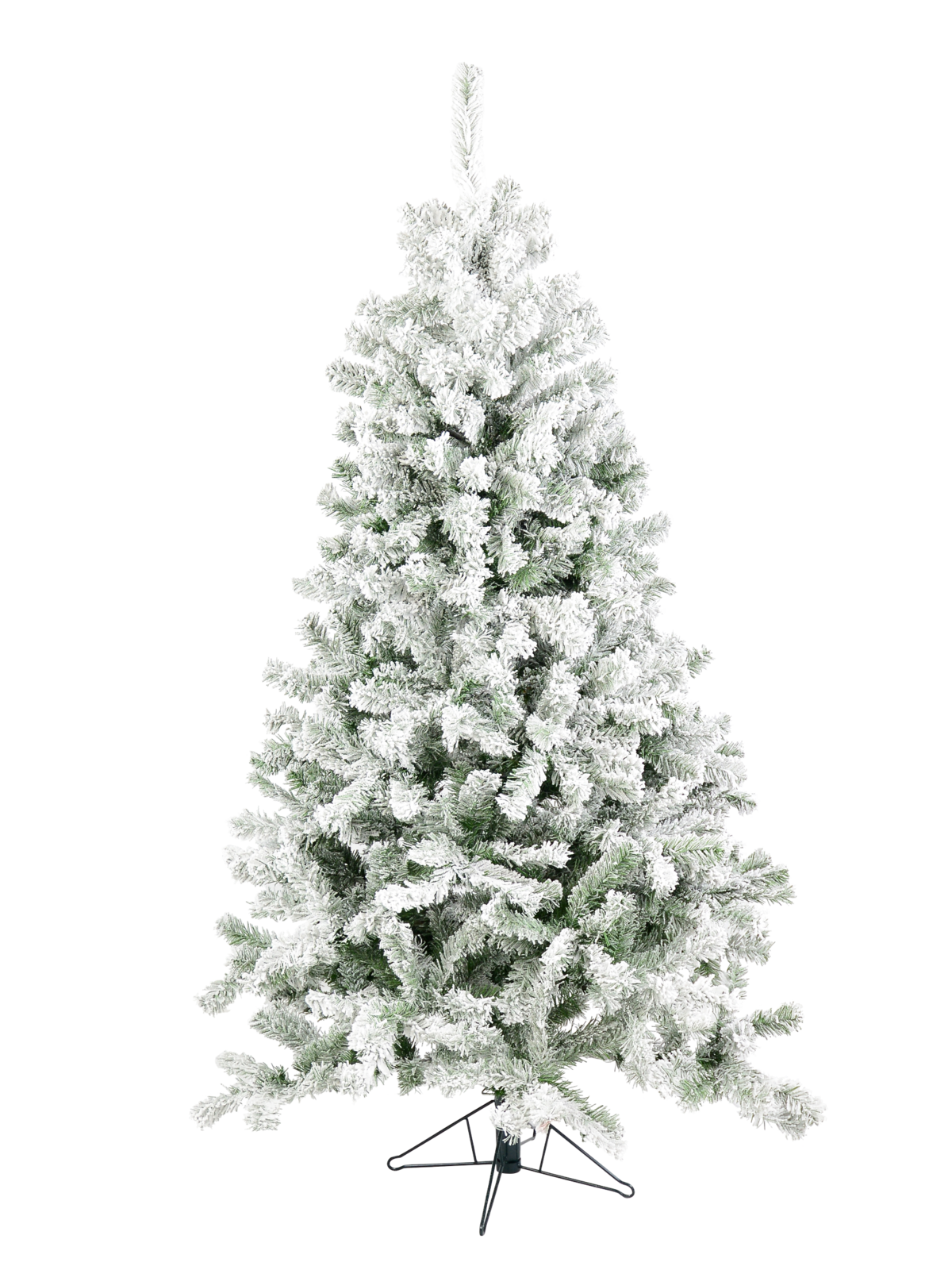 2.3m Dawn White Heavily Flocked Christmas Tree | 1144 Tips & Hinged Branches