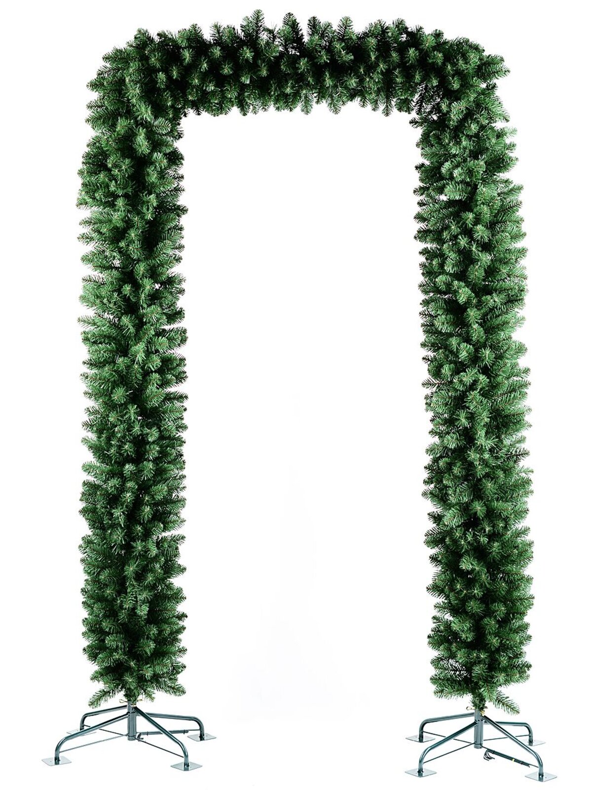 2.4m Balsam Fir Hedge Look Christmas Archway | 1200 Tips & Metal Frame