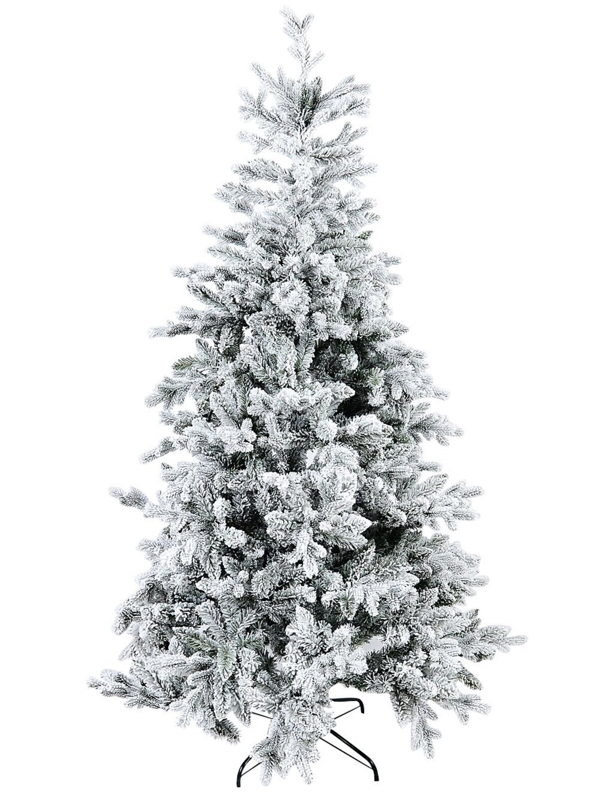 2m Fort Leura Moderately Flocked Christmas Tree With 1499 Spruce Tips
