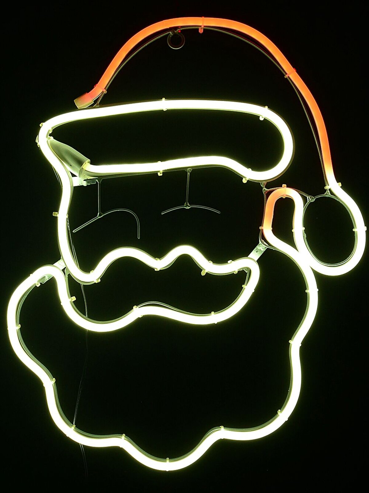41cm Radiant Santa Portrait Outdoor Red & White LED Neon Flex Display