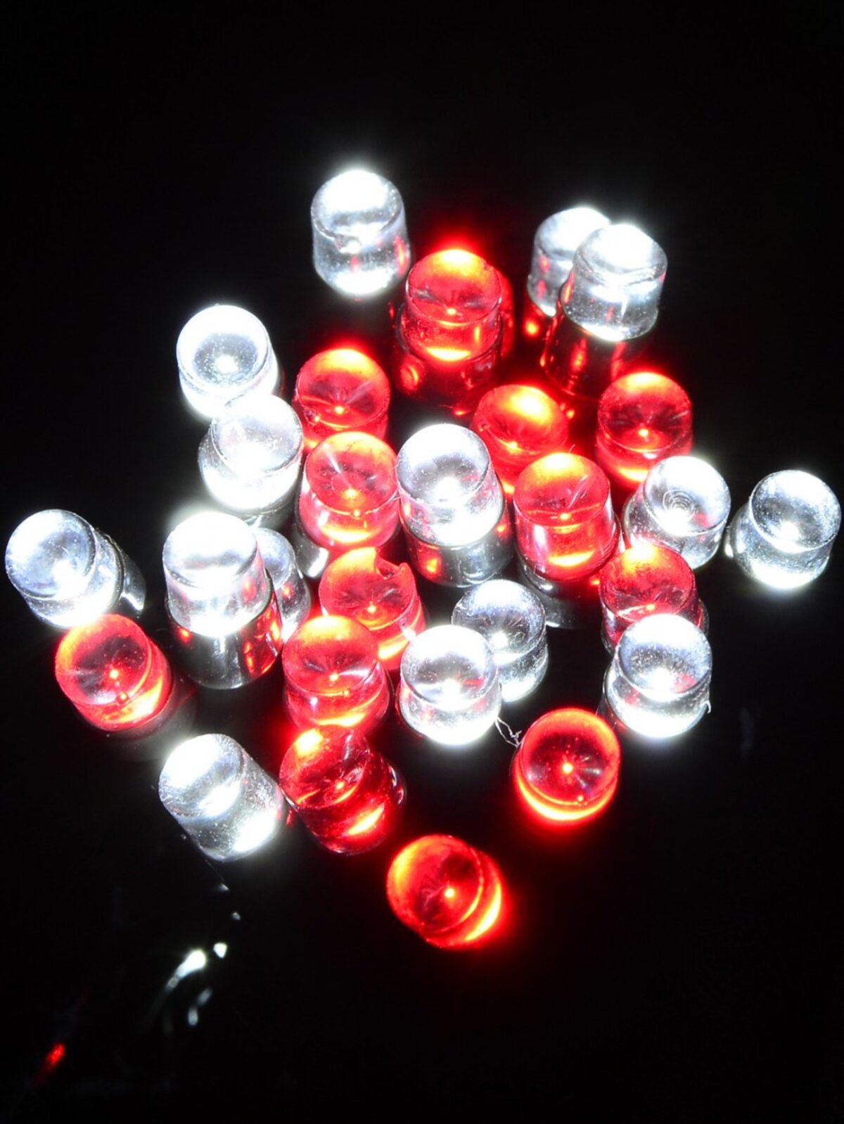 500 Red & Cool White LED 25m String Fairy Light