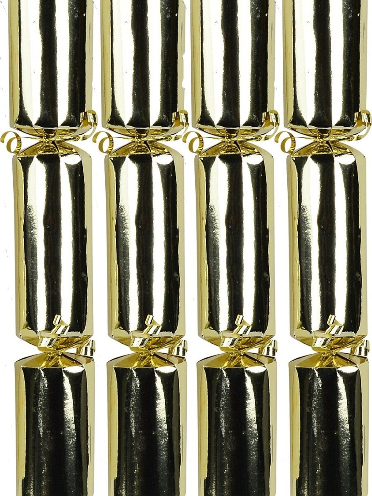 50x Plain Gold Foil Christmas Bon Bons (Crackers) | 30cm