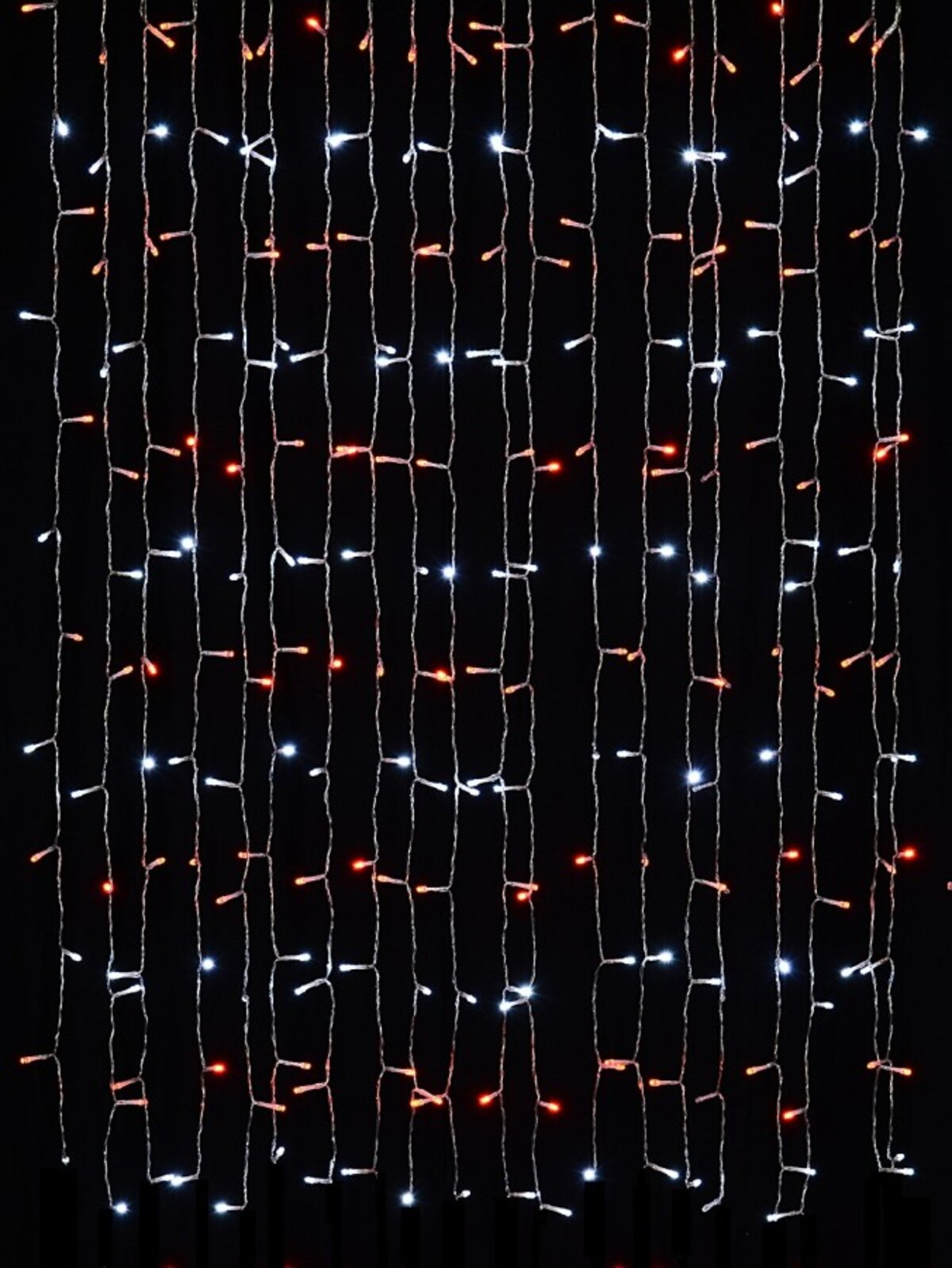600 Red & Cool White LED Curtain Light 8 Function With Timer | 3m x 3m