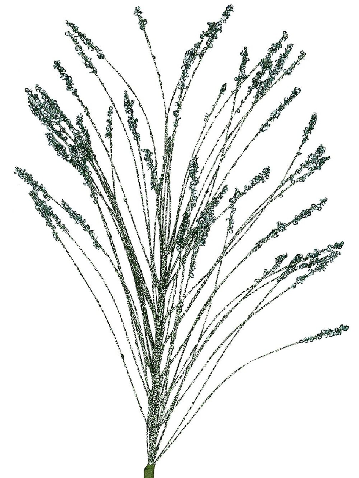 Mint Green Lavender With Glitter & Sequins Long Christmas Stem | 63cm