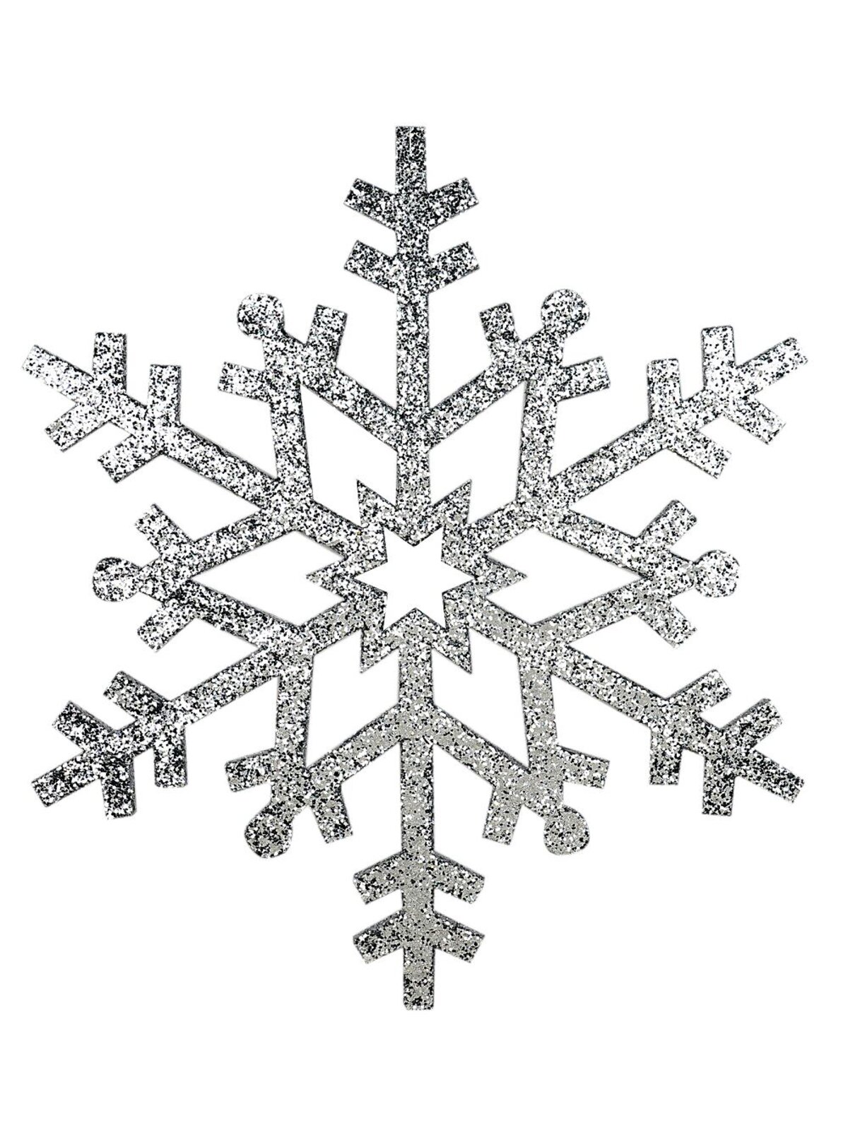 Imperial Silver & Laser Snowflake Large Display Ornament | 80cm