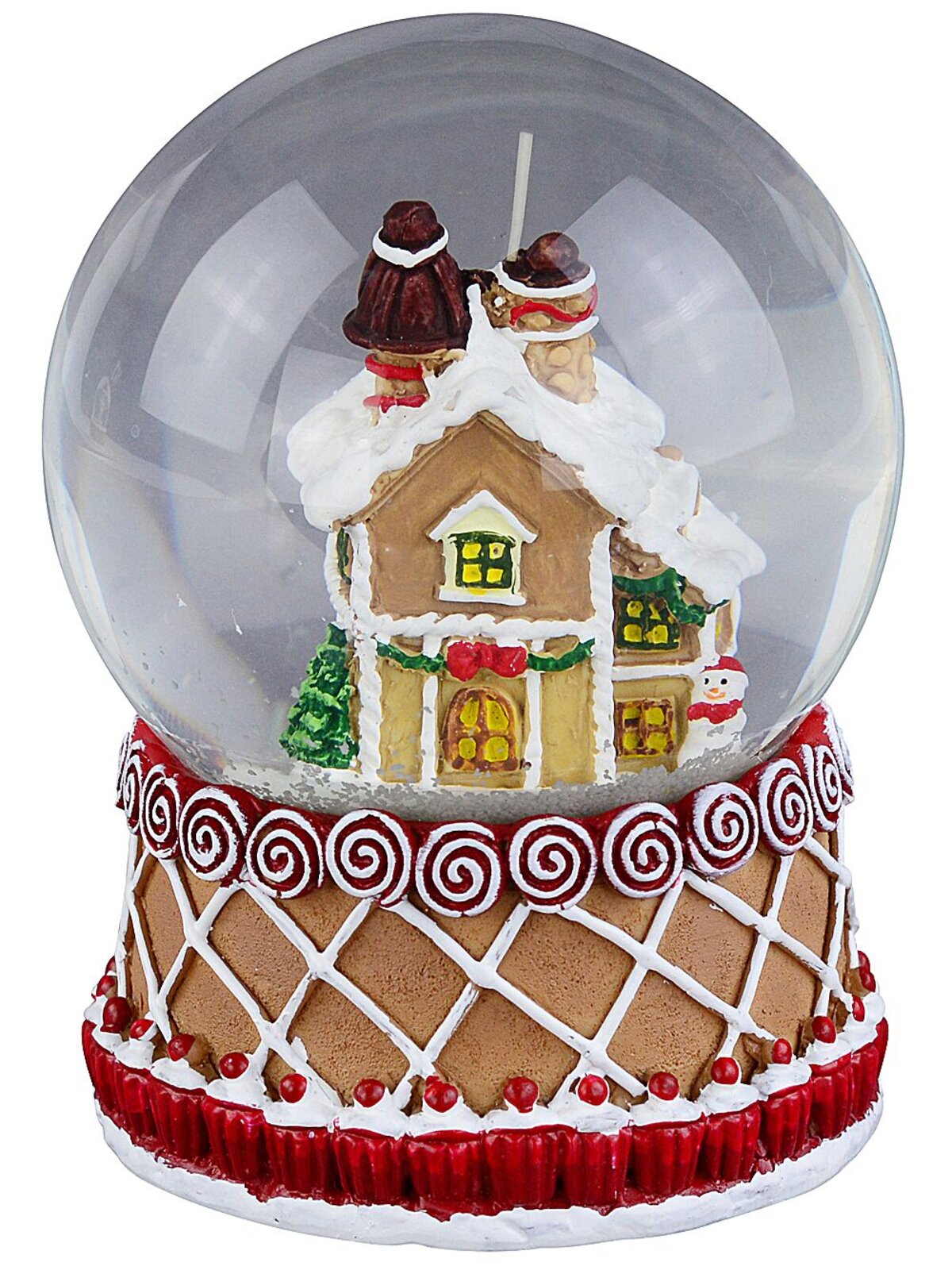 60mm Gingerbread House Mini Christmas Waterball Snow Globe