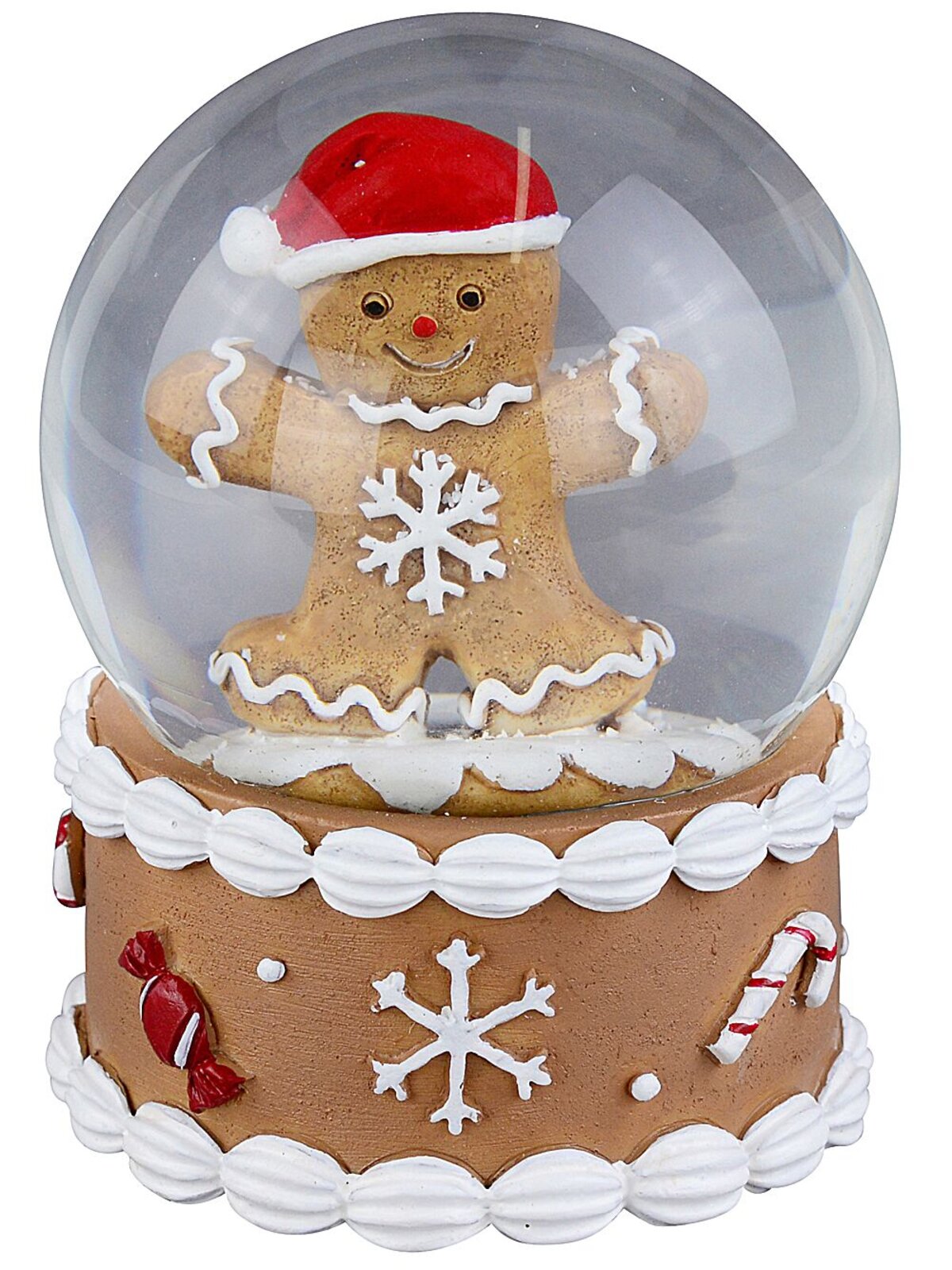 60mm Gingerbread Man Mini Christmas Waterball Snow Globe