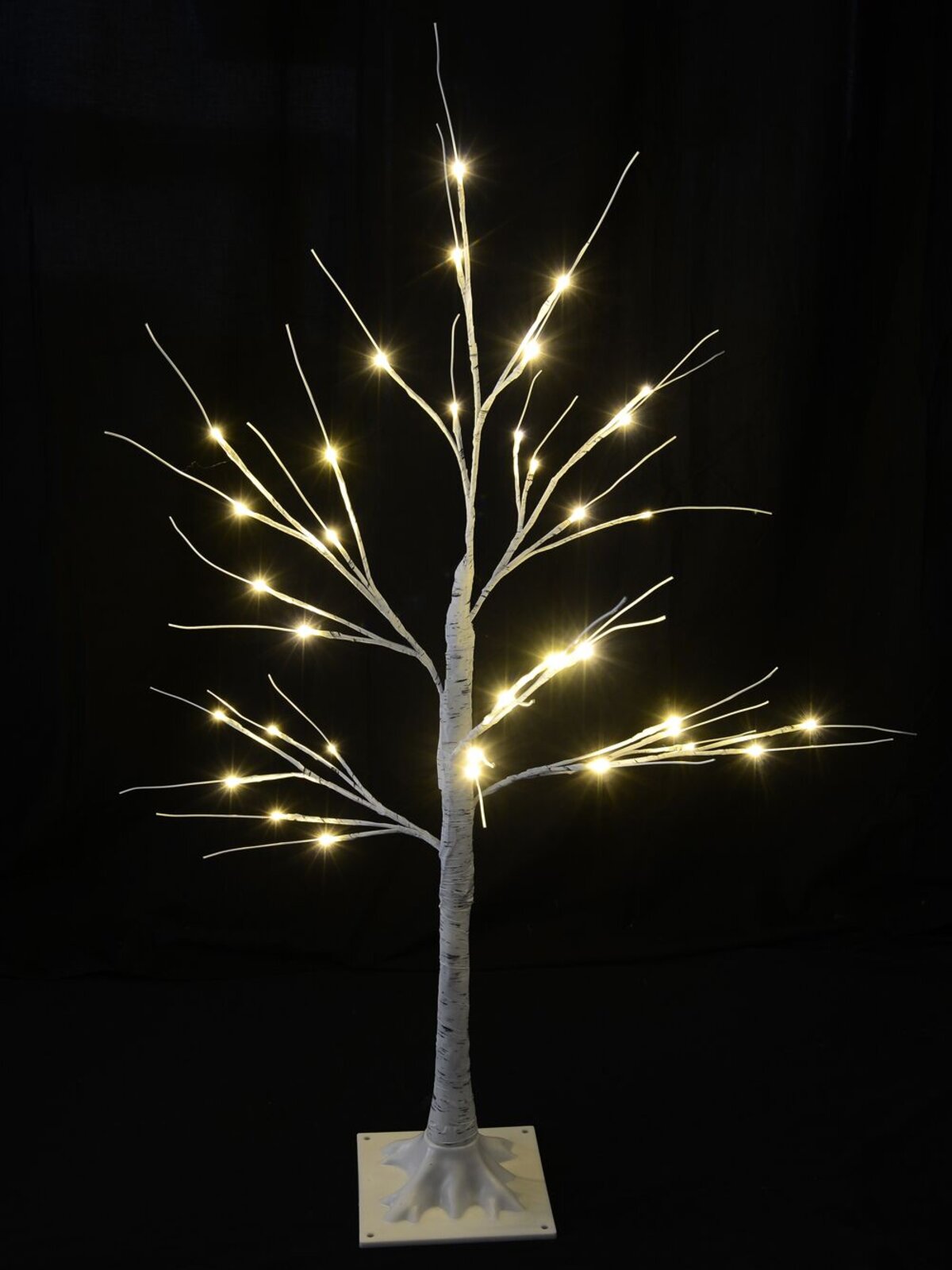90cm Scandinavian Birch Outdoor Tree With 36 Neutral White LED