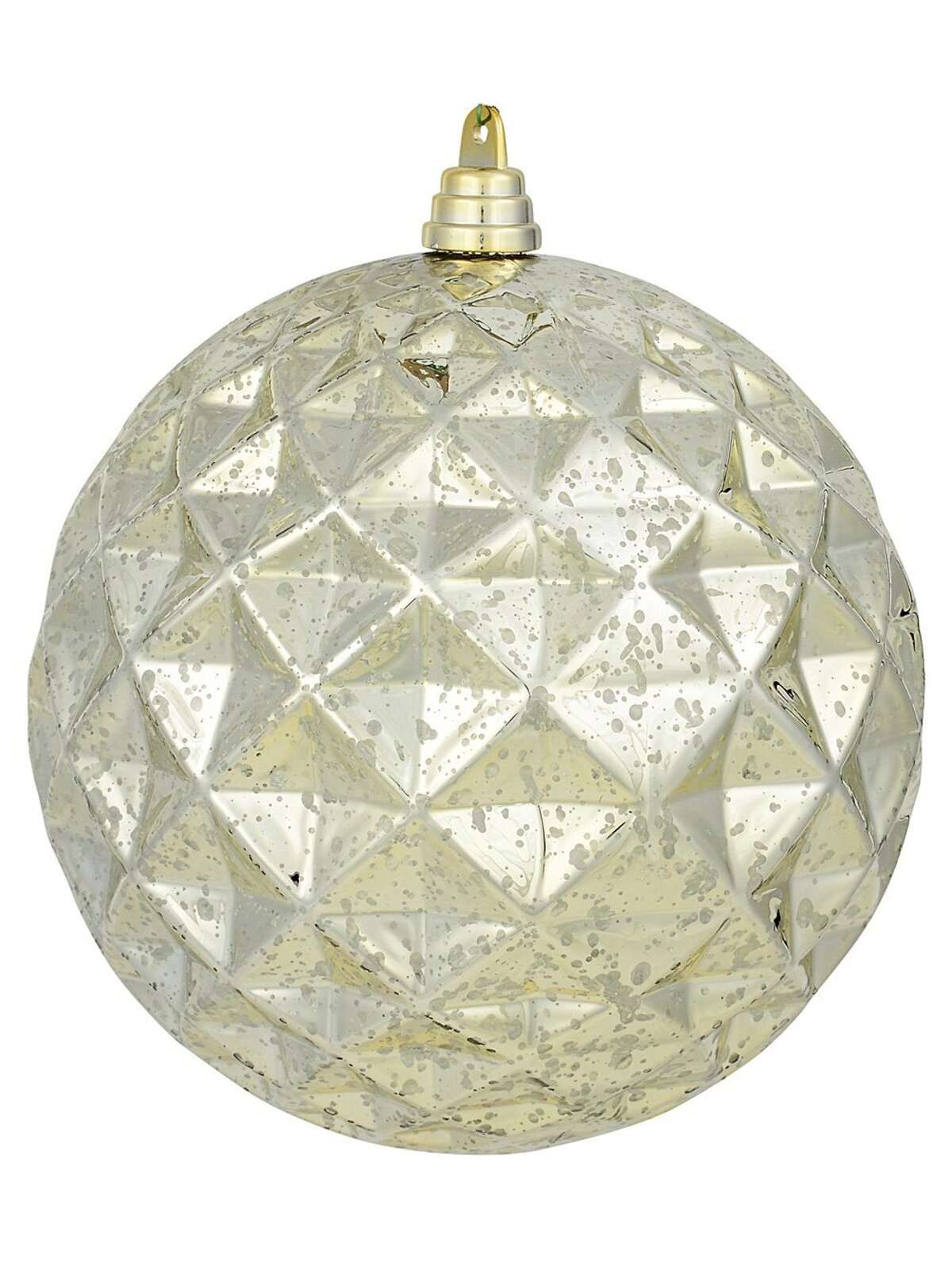 Champagne Mercury Majestic Diamond Textured Large Display Bauble | 20cm