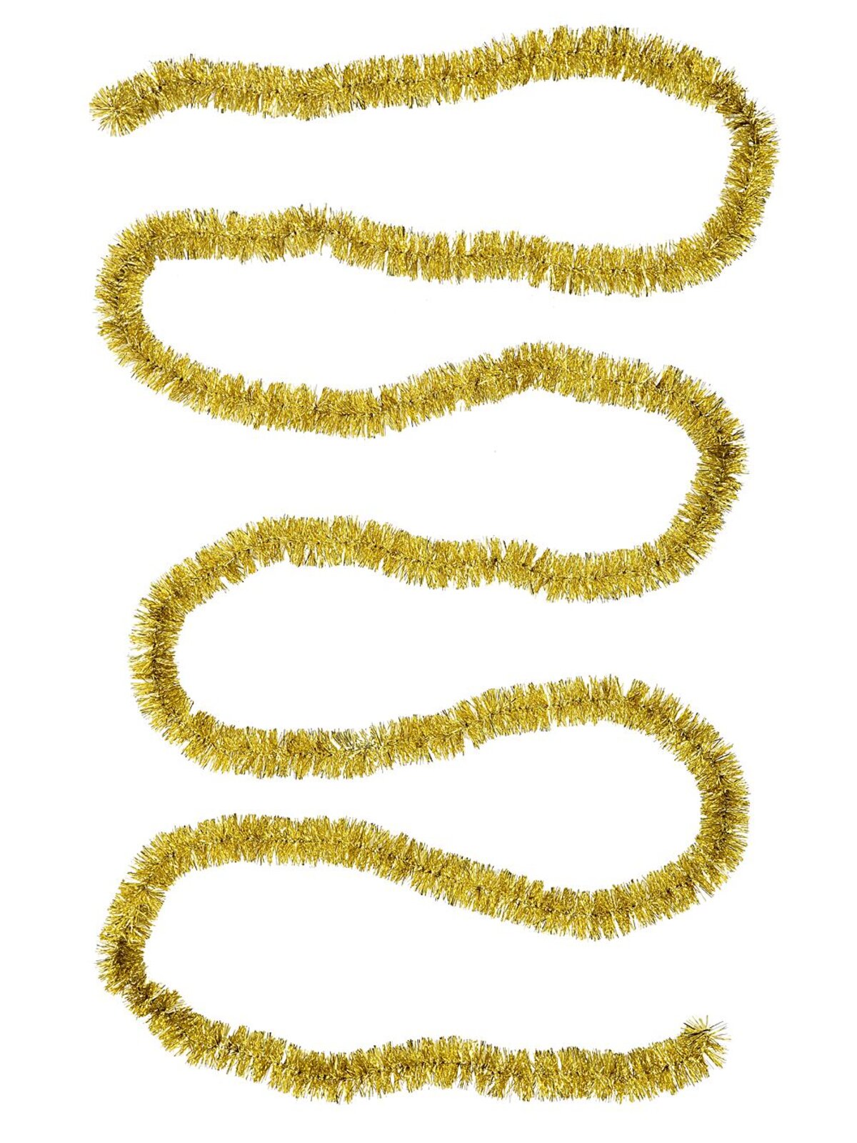 Classic 6ply Gold Metallic Fir Christmas Tinsel Garland | 5m x 50mm