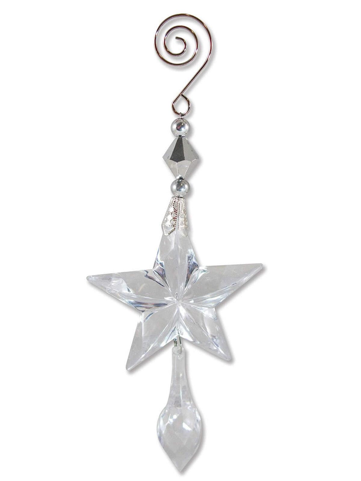 Crystal Look Star Shape Icicle - 4 x 20cm