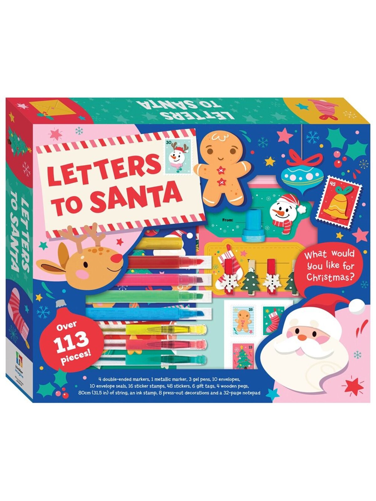 Deluxe Letters to Santa Stationery Activity Kit With Markers & Stickers