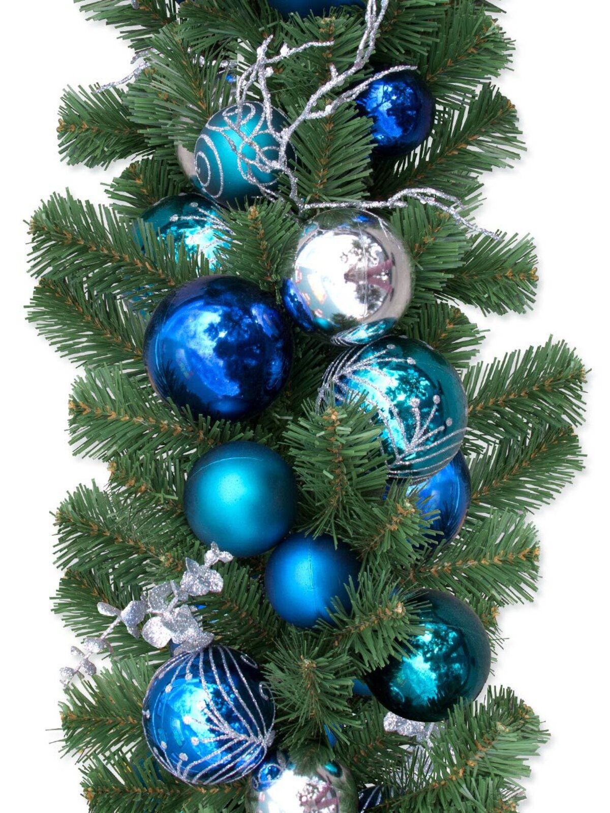 Garlands - Pre-Decorated With Baubles & Twigs - 2.7m
