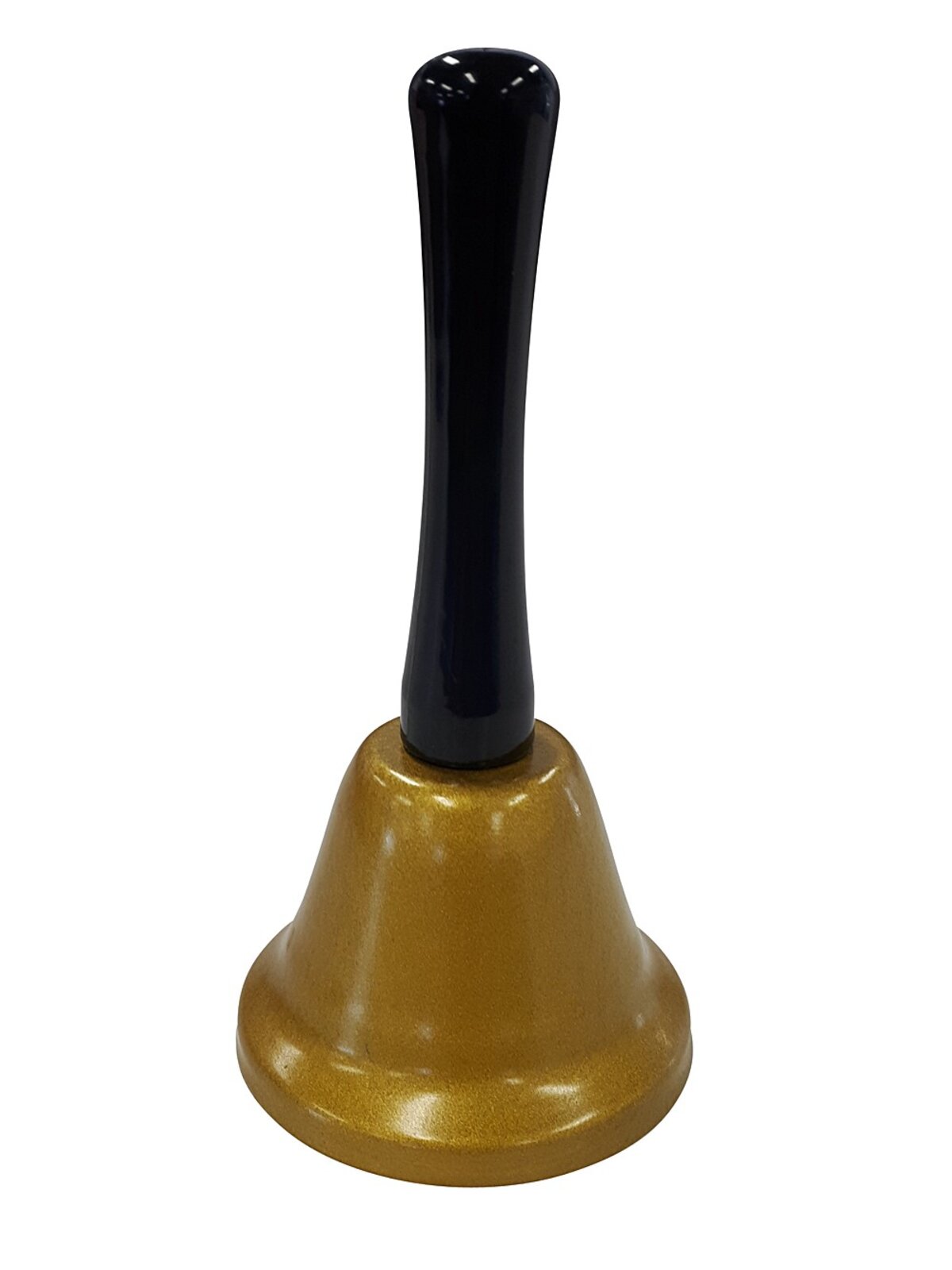Gold Functioning Santa Bell Christmas Accessory - 13cm