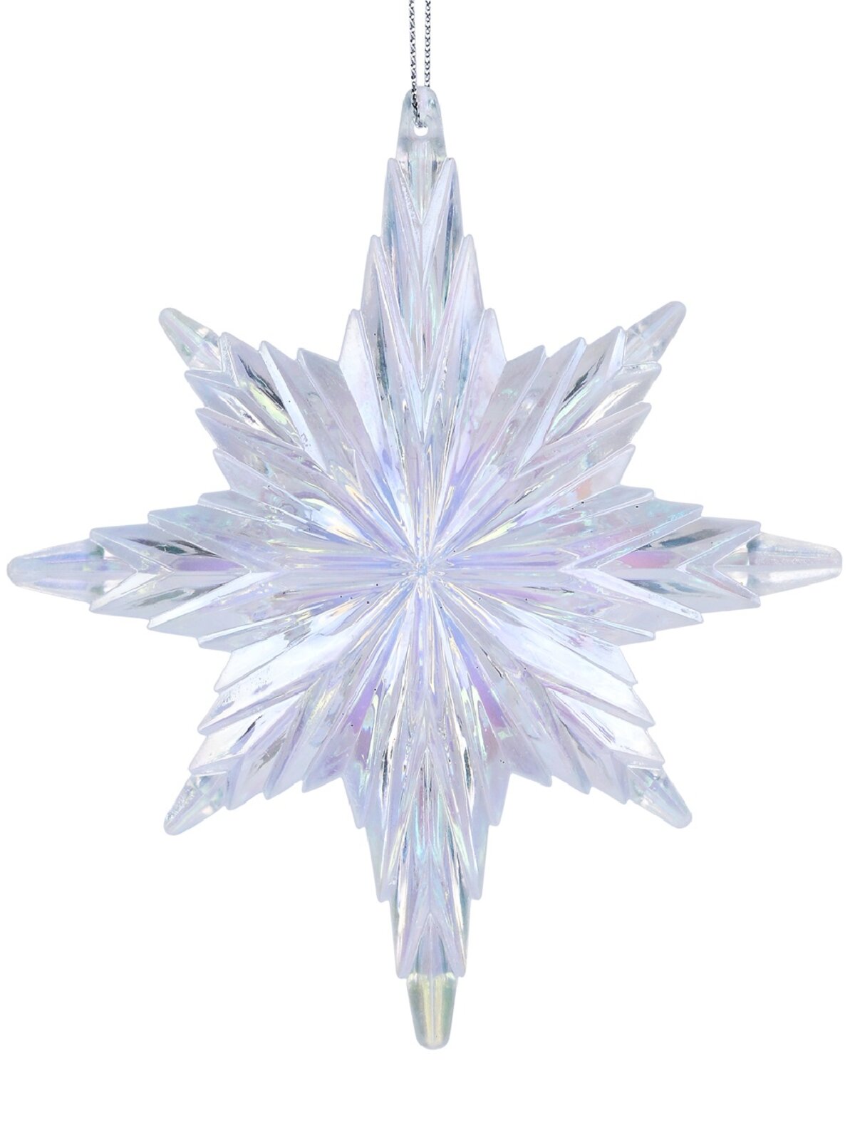 Grand Iridescent Star Of Bethlehem Whimsical Essential Ornament | 12cm