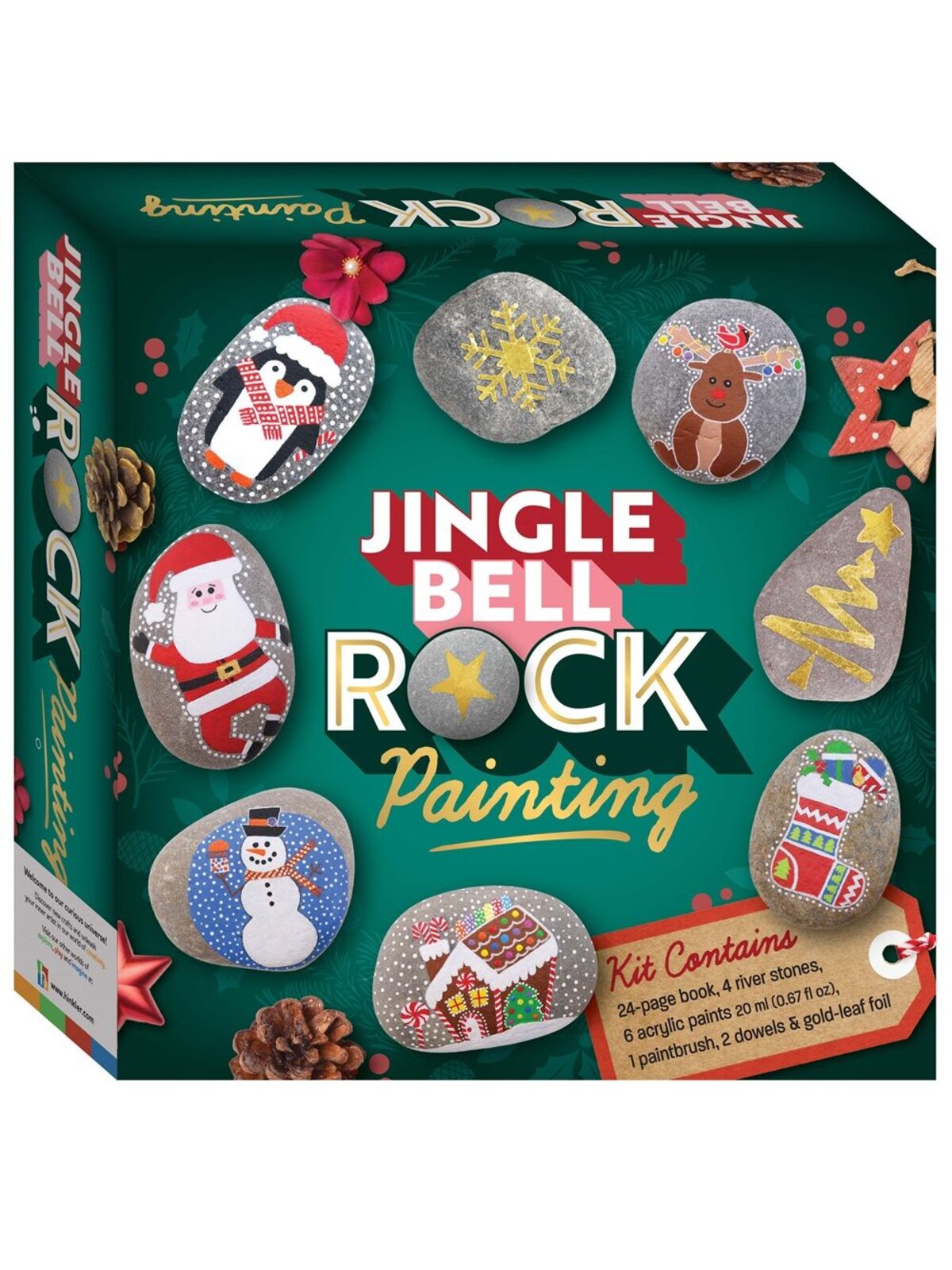 Jingle Bell Rock Painting Kit With River Stones | DIY Christmas Ornaments