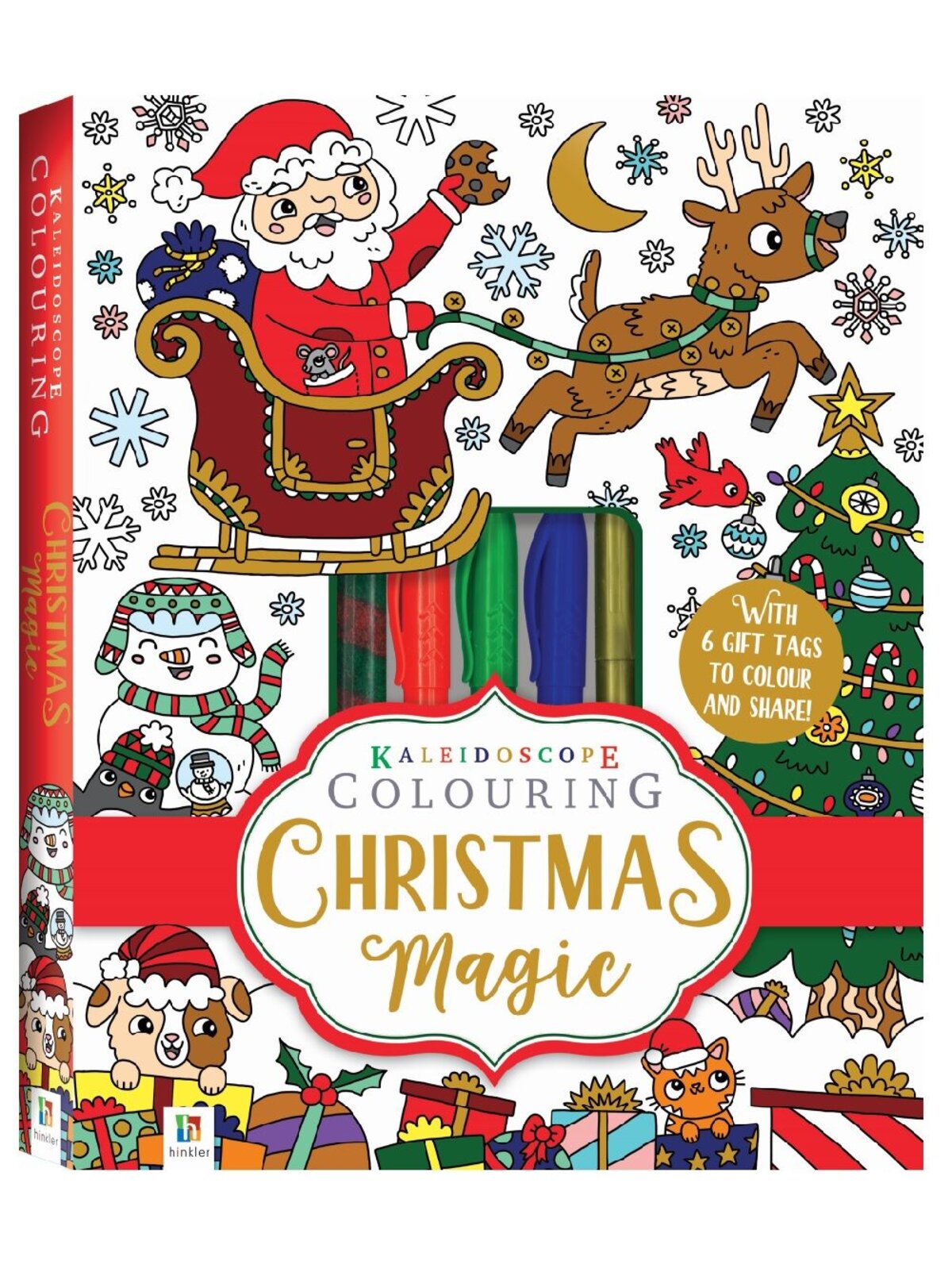 Kaleidoscope Christmas Colouring Book & Magic Kit