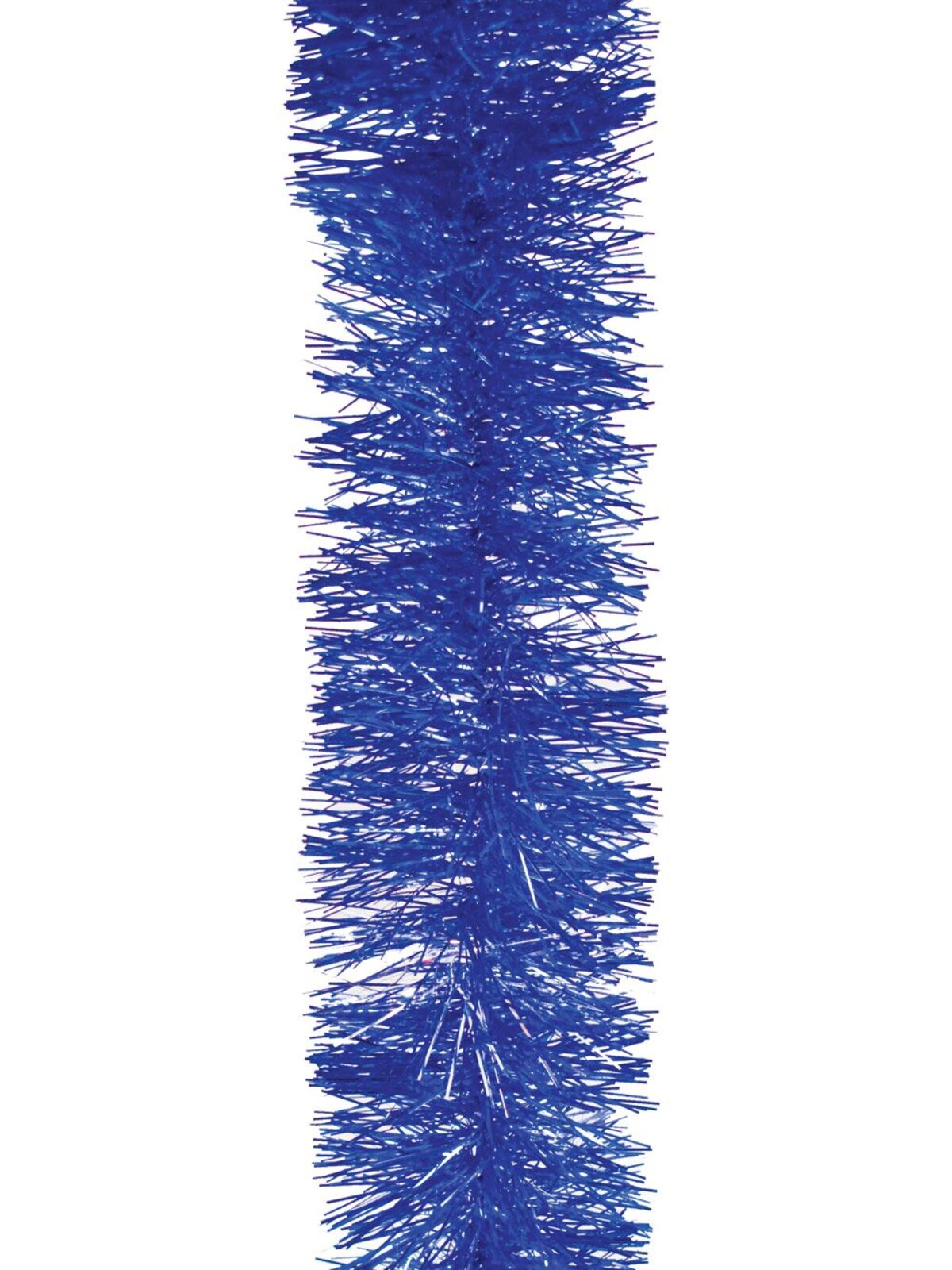 Large Blue Metallic Tinsel Garland - 5.5m