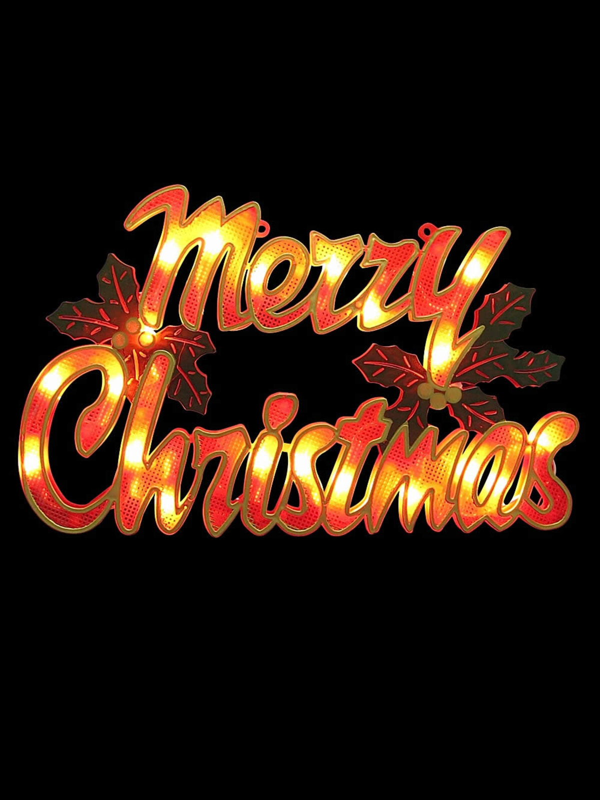 Merry Christmas Mesh Motif Indoor Lighting - 44cm