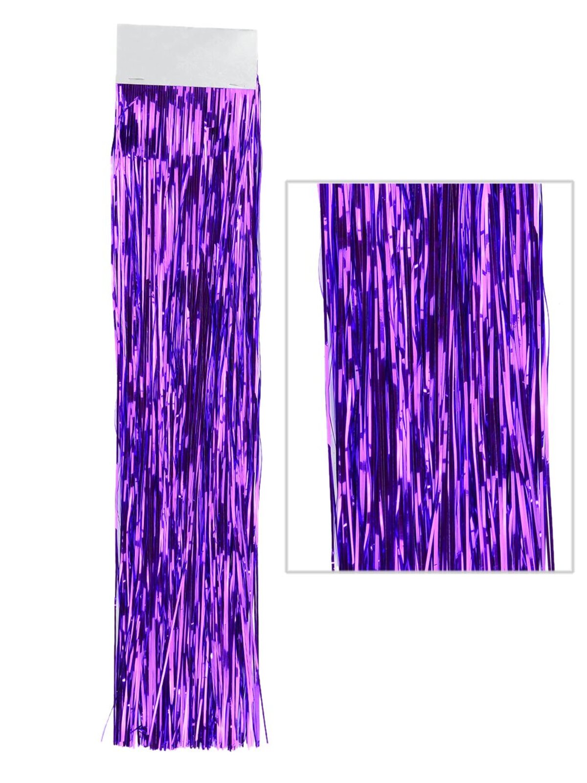 Metallic Purple Christmas Tinsel Lametta Icicles - 300 strands