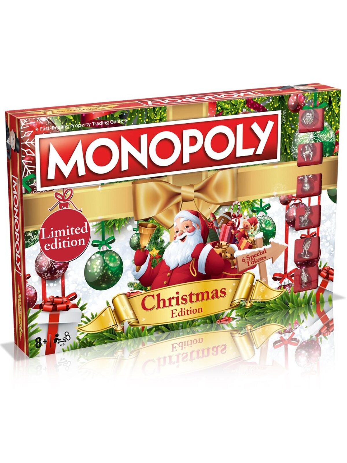 Monopoly: Christmas Edition Board Game | Festive Property Trading Set
