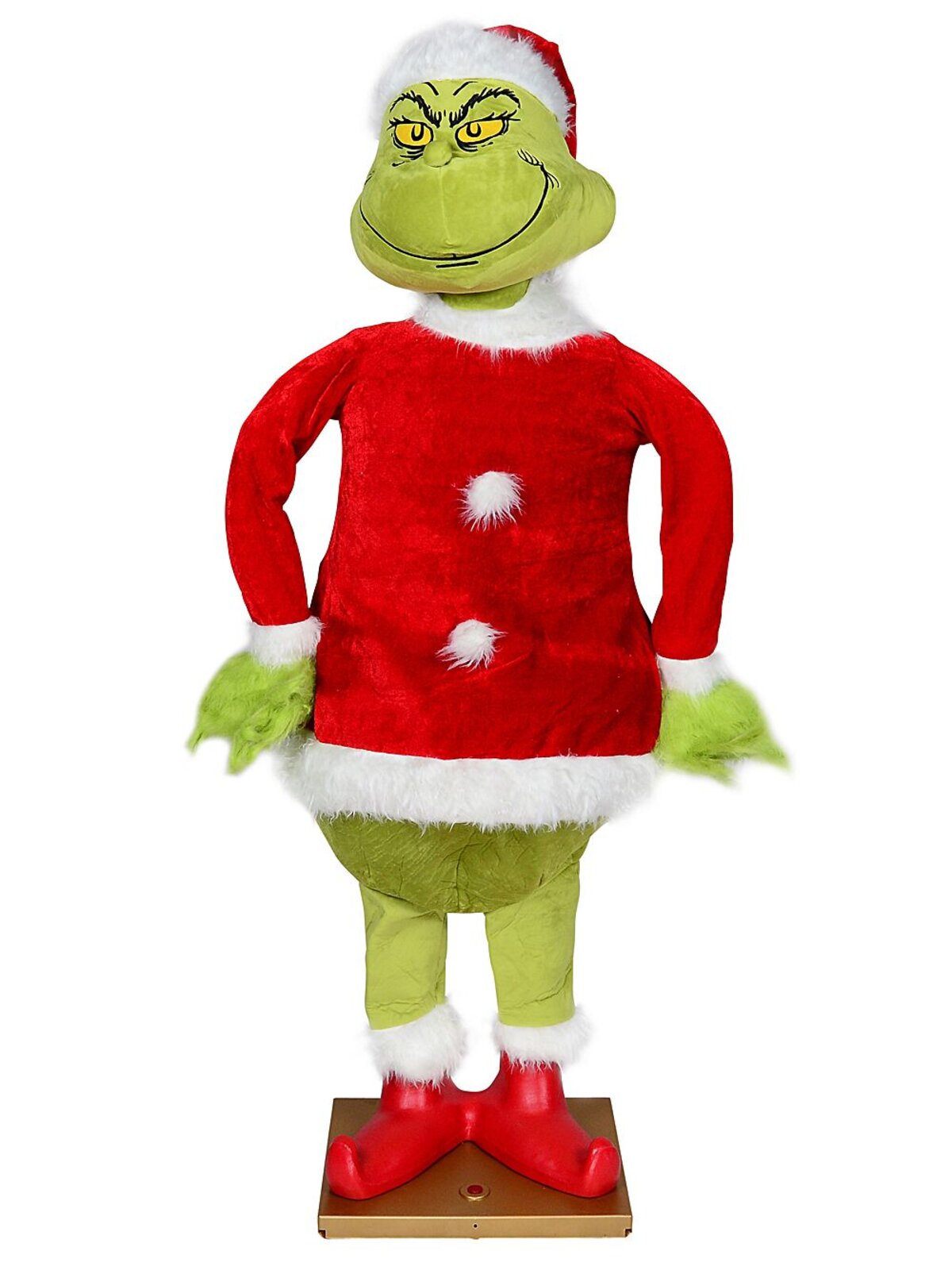 Mr Grinch Life Size Hip Swinging, Talking & Singing Christmas Animation - 1.7m
