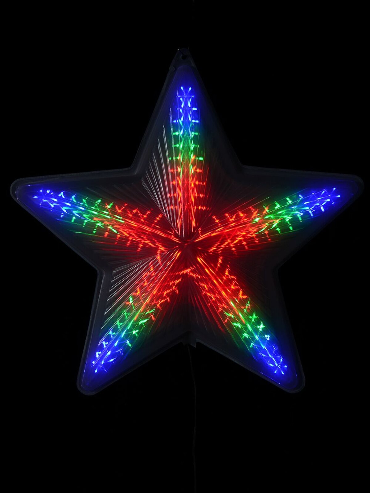 Multi Colour LED Five Point 3D Digital Star Display - 50cm