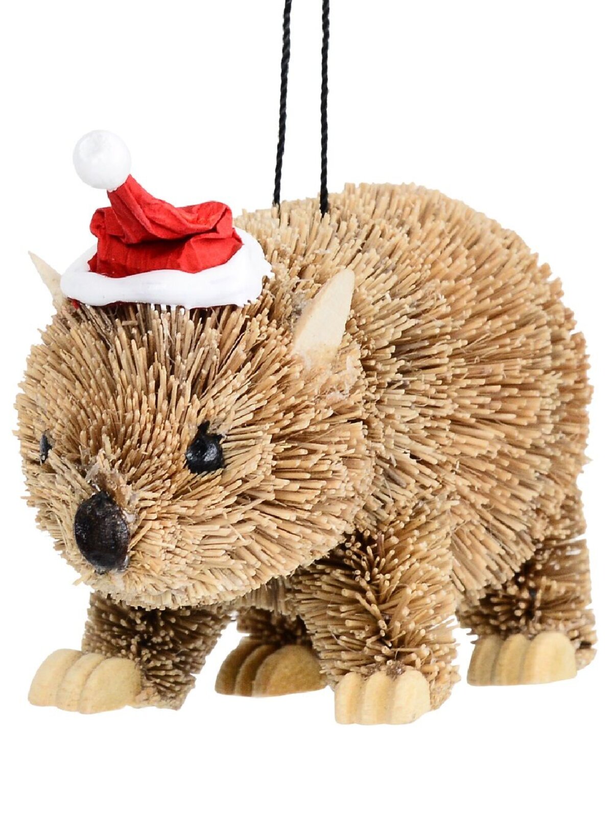Native Wombat Whimsical Organic Australian Ornament | 80mm