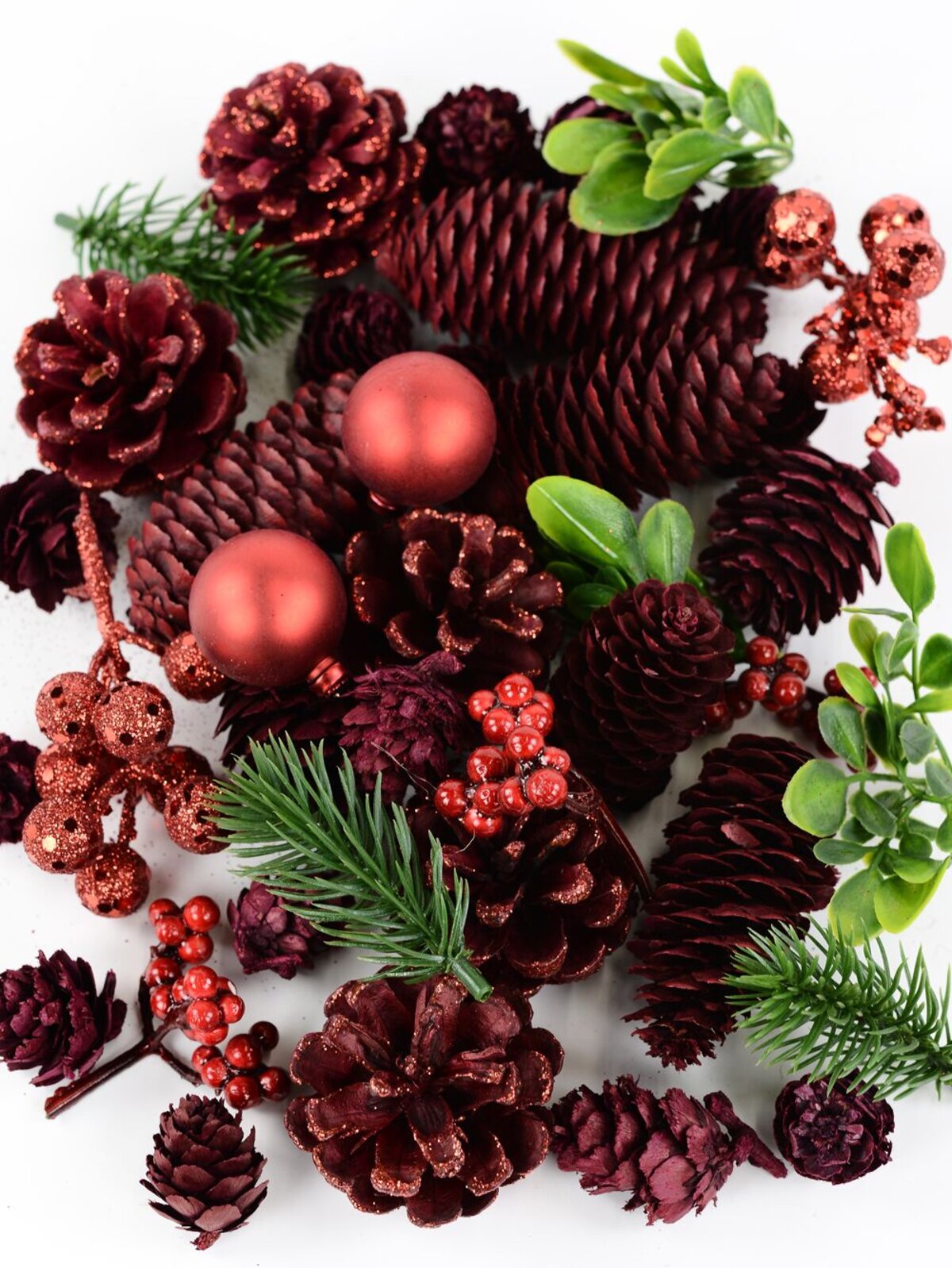 Natural Red Pinecone & Festive Botanical Mix | 130g