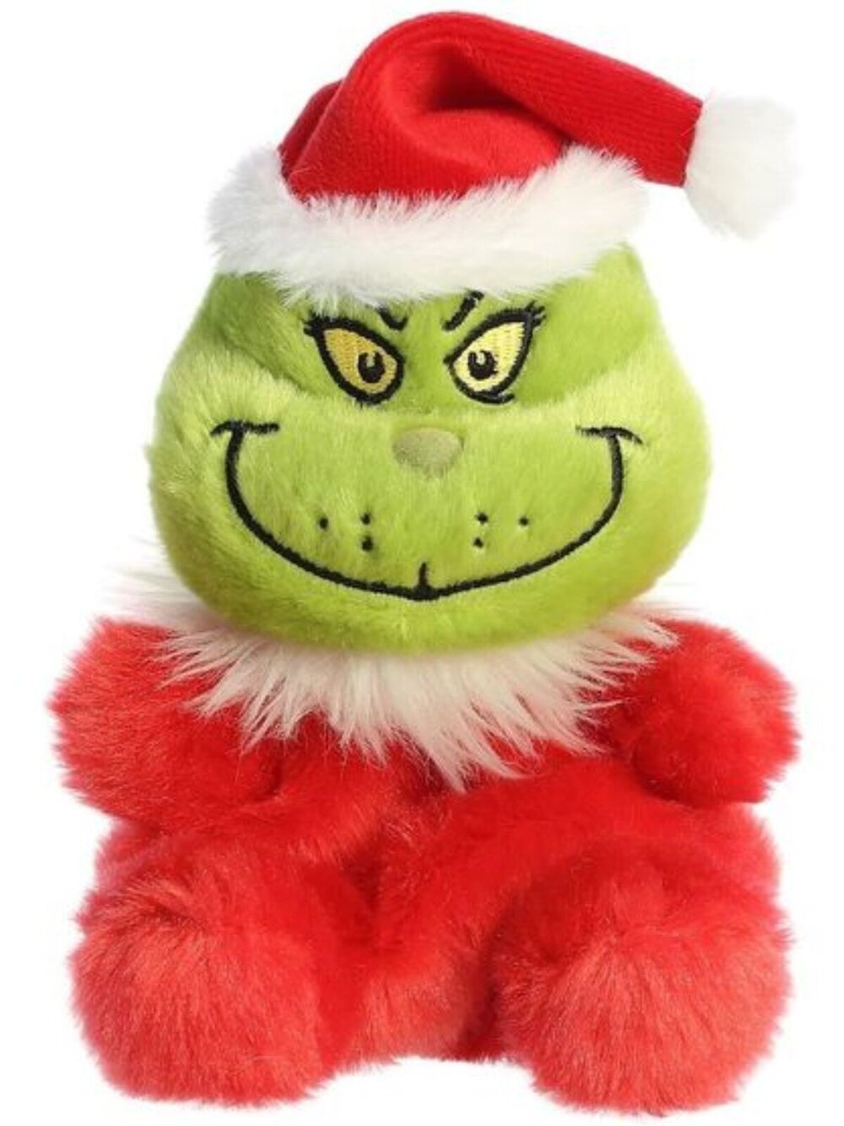 Official Dr. Seuss Santa Grinch Palm Pal | 13cm Miniature Plush Toy