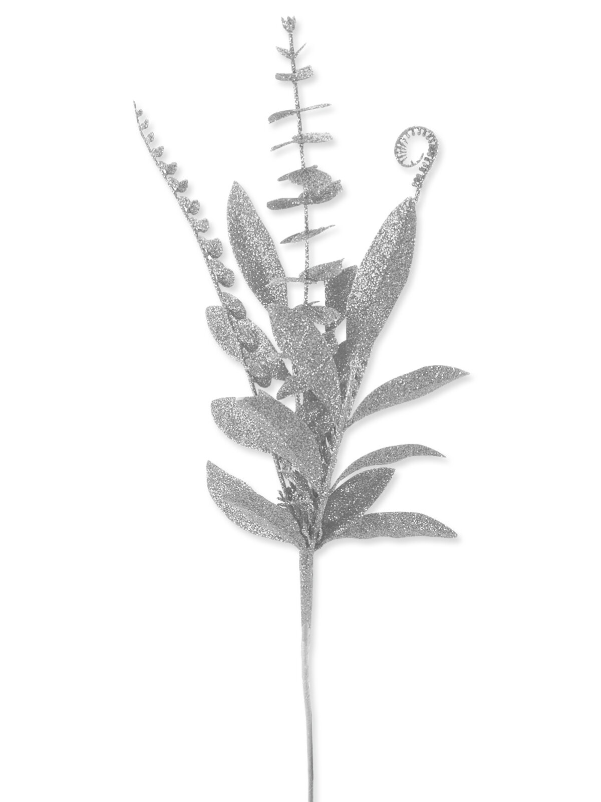 Picks - Glittered Assorted Leaves - 80cm