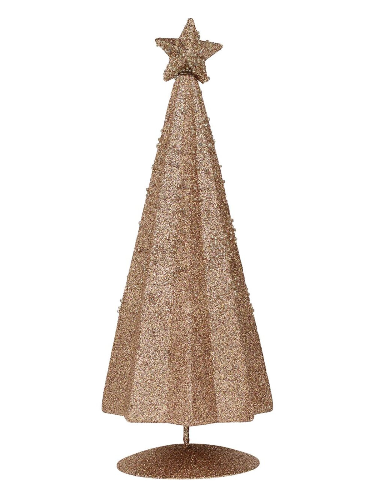 Pink Conical Shape Table Top Christmas Tree - 28cm