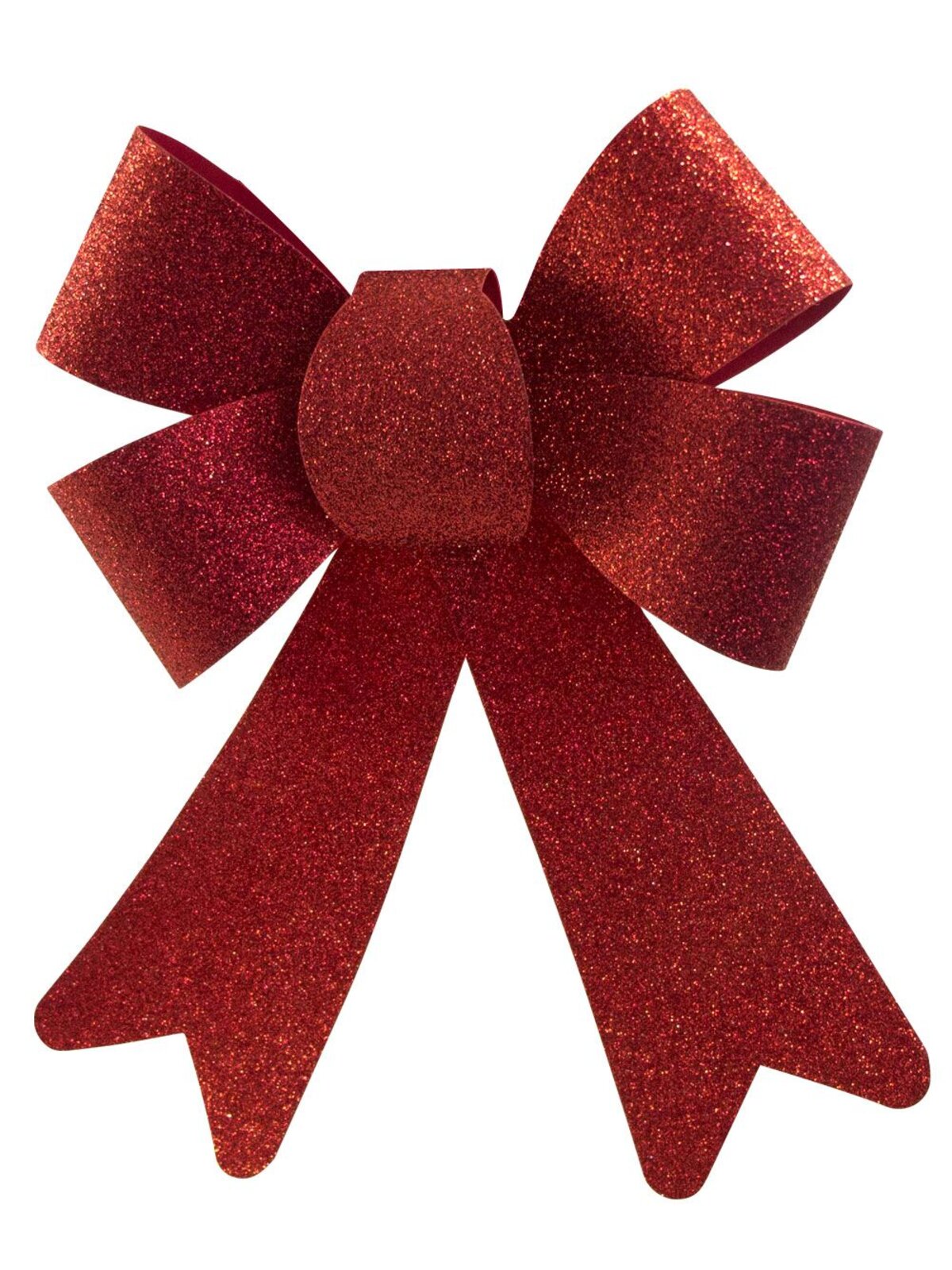 Red Glitter Timeless Signature Structured Bow | 24cm