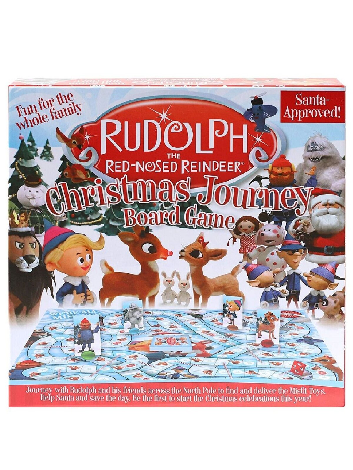 Rudolph The Red-Nosed Reindeer Christmas Journey Board Game - 2 to 4 Players