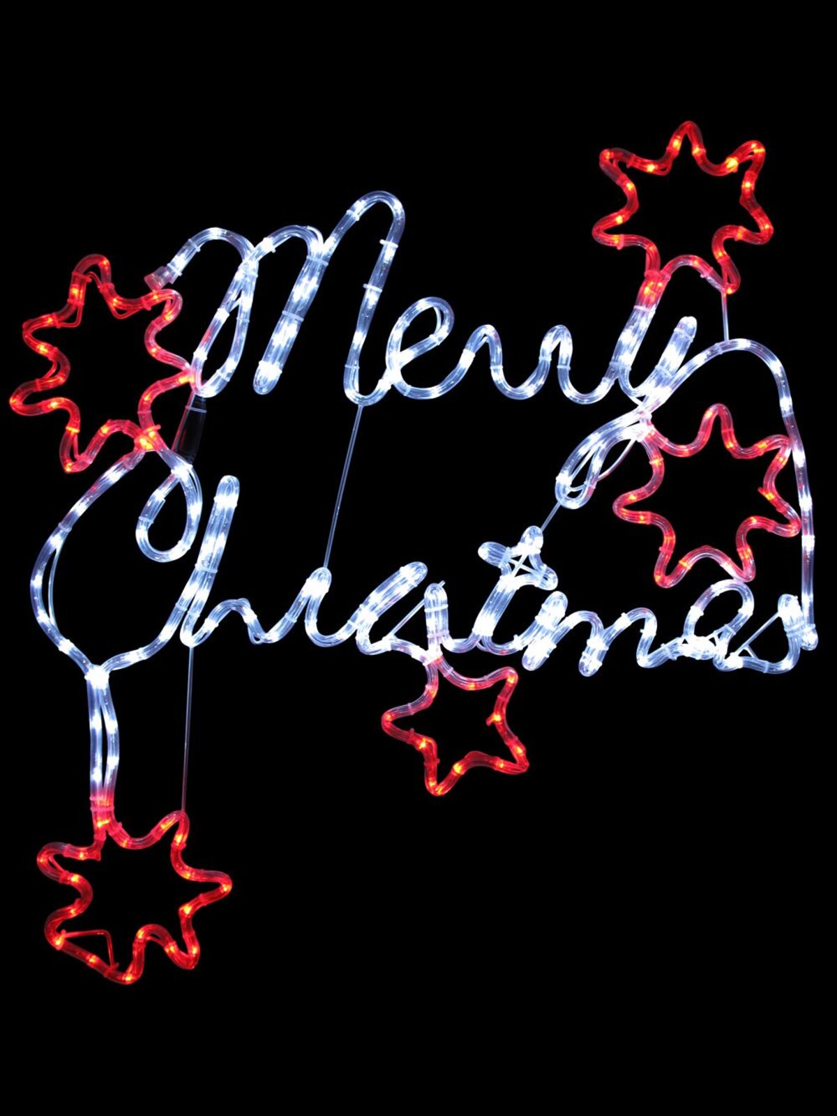 Southern Cross & Merry Christmas LED Rope Light Silhouette - 87cm