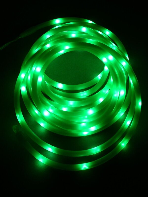 100 LED Green USB Snake Rope Light - 5m