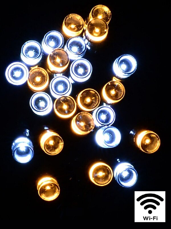 1000 Cool & Warm White LED 50m WiFi String Fairy Light