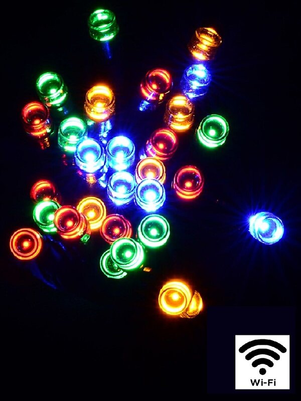 1000 Multi Colour LED 50m WiFi String Fairy Light