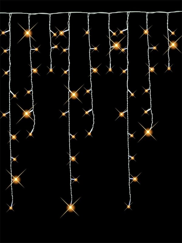 1008 Warm White LED Icicle Light - 50m
