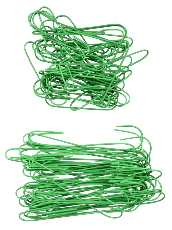 100x Green Metal Ornament Hooks & Bauble Hangers | 30mm & 60mm
