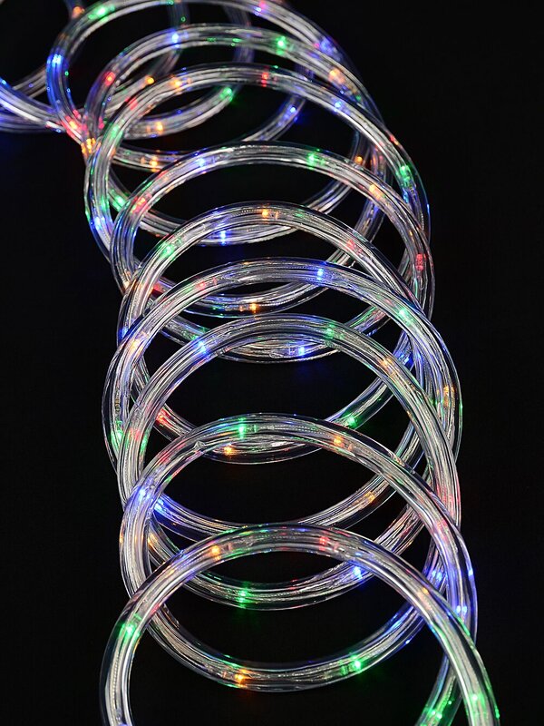 10m Outdoor Multi Colour LED Tube Rope Light | 8 Function Controller