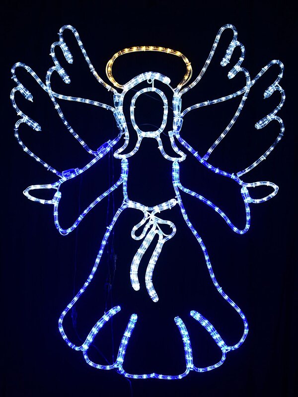 1.1m Dynamic Angel Of Bethlehem Outdoor Christmas LED Rope Light Display