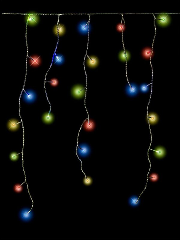 120 Multi Colour Lighting Connect LED Icicle Light - 2.3m
