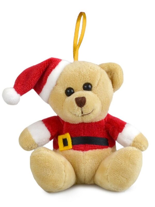 12cm My Buddy Christmas Bear Cute & Cuddly Hanging Plush Toy