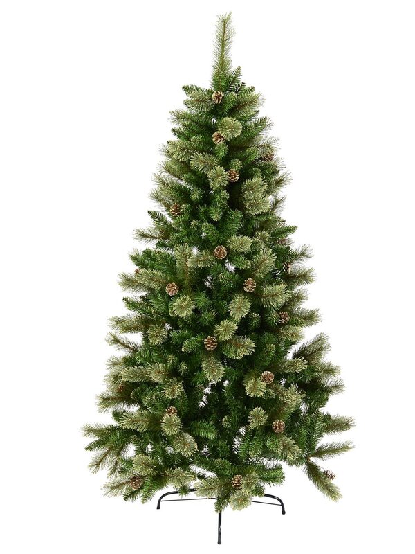 1.8m Dawn Dew Artificial Christmas Tree | 616 Tips & 43 Pine Cones
